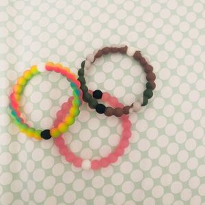 Lokai bracelets. COMES WITH 3